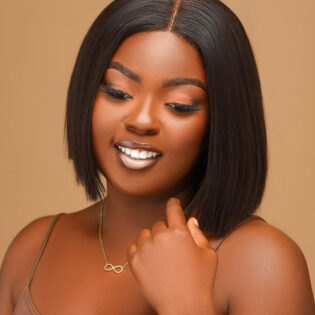 Vietnamese Black Super Double Drawn Bone Straight Wig 8inches - Image 2